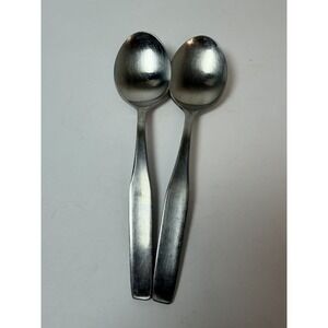 WMF‎ Cromargan FORM Satin Stainless Flatware 5 5/8" TEASPOONS Lot Of 2